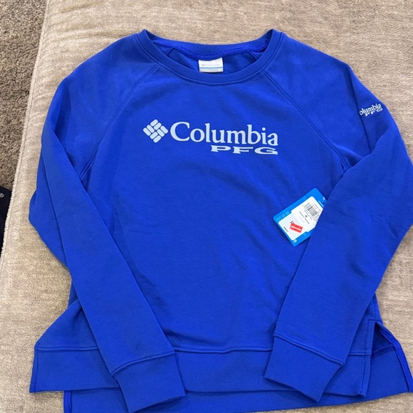 Columbia Tops - Columbia PFG Royal Blue Crewneck